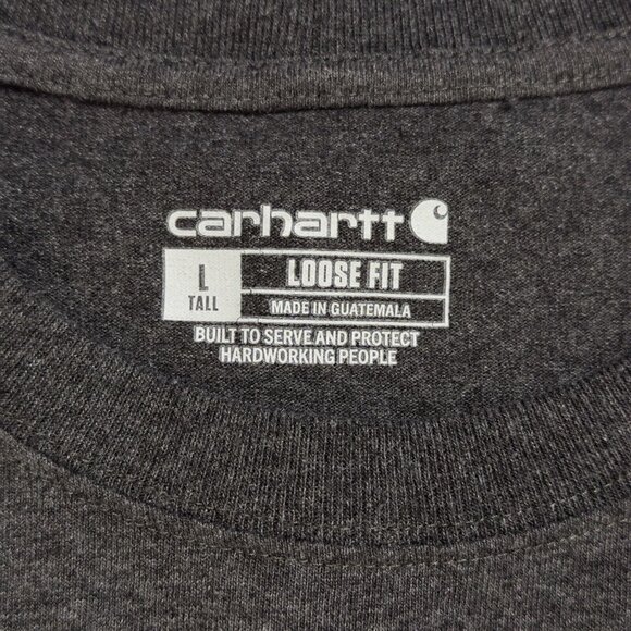Carhartt Loose Fit Heavyweight Long-Sleeve Logo Graphic T-Shirt Large Tall - Picture 6 of 10